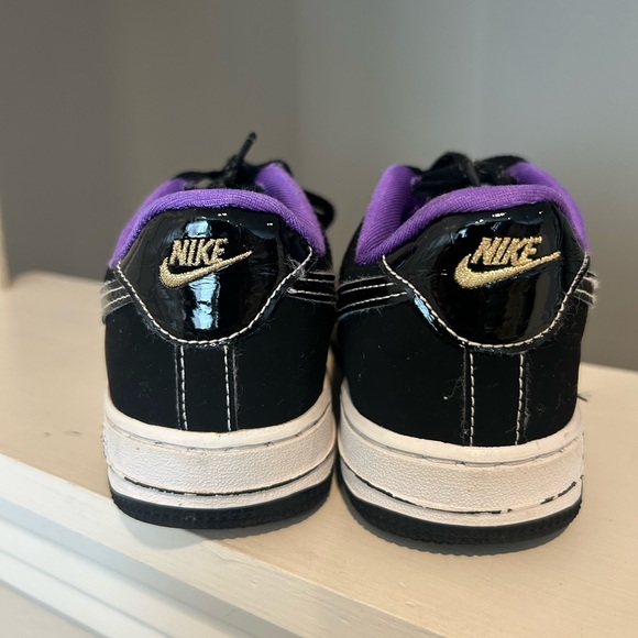 Nike Force 1 LV8 PS Shoes Black Purple DQ0301-001 Youth Boy's 1.5Y - Picture 6 of 9